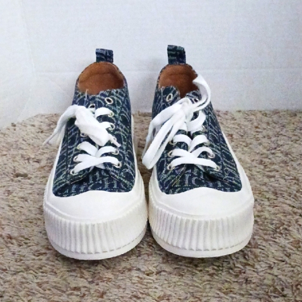 Stylish  Blue and White Sneakers 8.5
